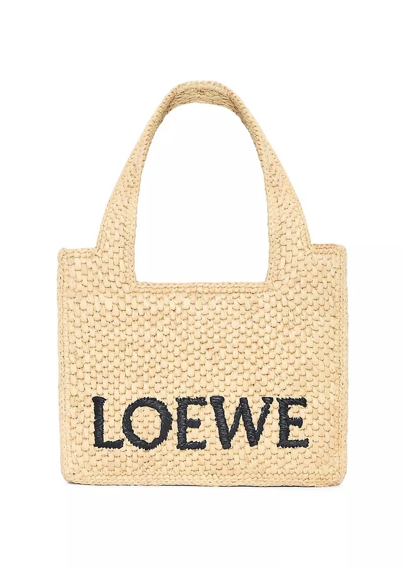 LOEWE x Paula's Ibiza Mini Raffia Tote Bag