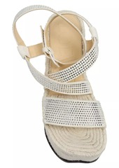 LOEWE x Paula's Ibiza Petal Suede & Espadrille Platform Sandals