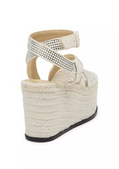 LOEWE x Paula's Ibiza Petal Suede & Espadrille Platform Sandals