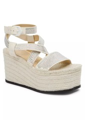 LOEWE x Paula's Ibiza Petal Suede & Espadrille Platform Sandals