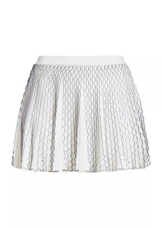 LOEWE x Paula's Ibiza Scalloped Knit Miniskirt