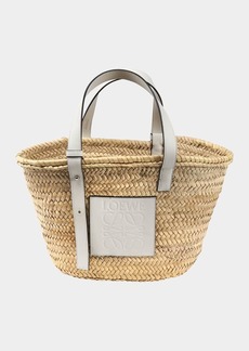 Loewe x Paula’s Ibiza Basket Bag in Palm Leaf with Leather Handles