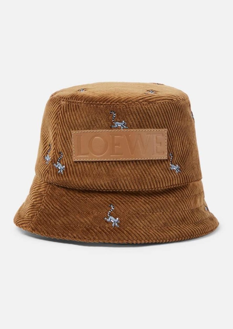 Loewe x Suna Fujita corduroy bucket hat