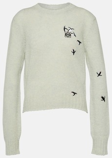 Loewe x Suna Fujita embroidered wool sweater