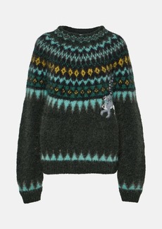 Loewe x Suna Fujita jacquard mohair-blend sweater