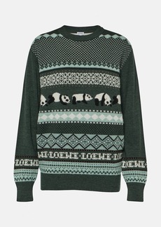 Loewe x Suna Fujita jacquard wool-blend sweater