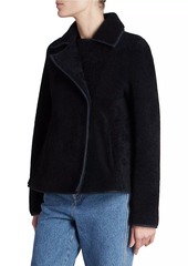 Loewe Merino Shearling & Leather Trapeze Jacket