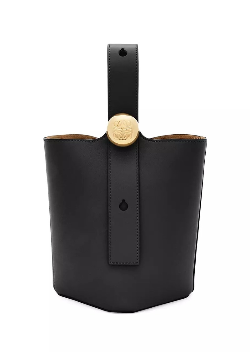 Loewe Mini Pebbled Leather Bucket Bag