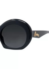 Loewe New Branding Signature 54MM Round Sunglasses