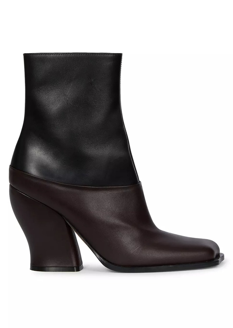 Loewe Onda 90MM Colorblocked Leather Booties