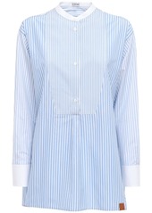 Loewe Oversize Striped Cotton Tunic Shirt