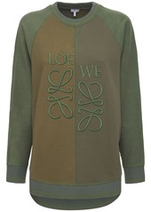 Loewe Oversized Cotton Fleece Sweatshirt