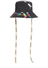 Loewe Paula's Ibiza Frayed Denim Bucket Hat