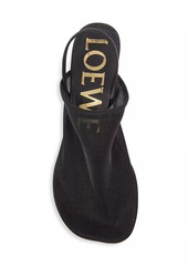 Loewe Petal 45MM Mesh Slingback Mules