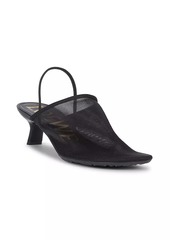 Loewe Petal 45MM Mesh Slingback Mules