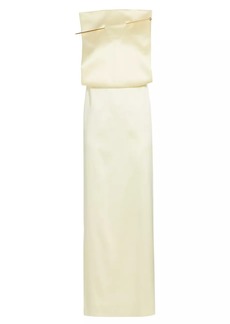 Loewe Pin Silk-Blend Maxi Dress