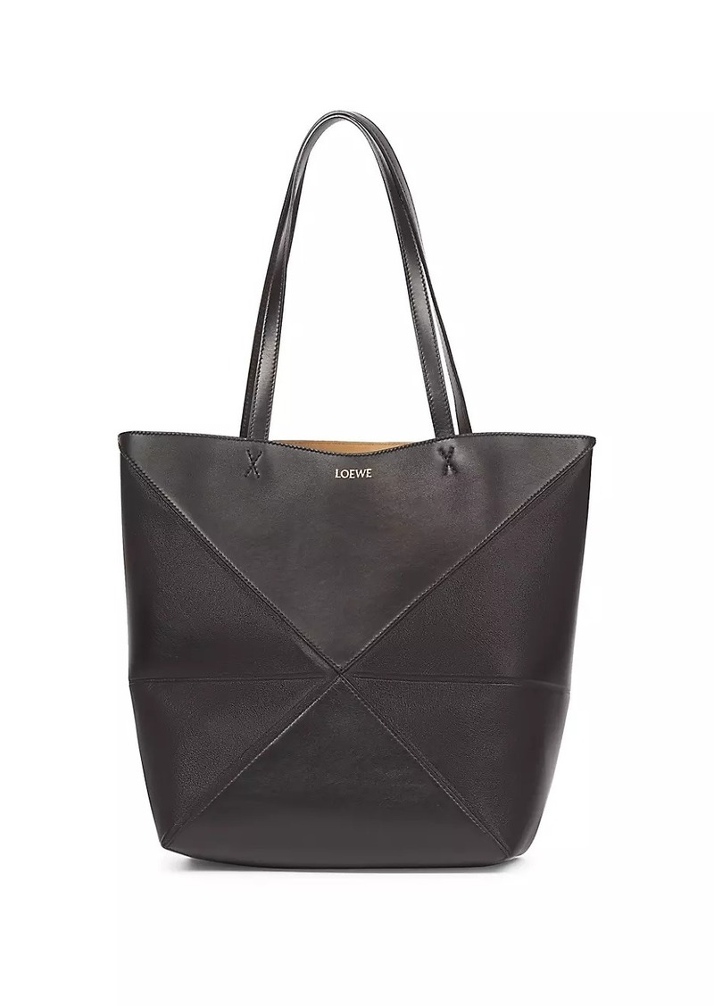 Loewe Puzzle Shiny Leather Tote