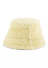 Loewe Shearling Logo Bucket Hat