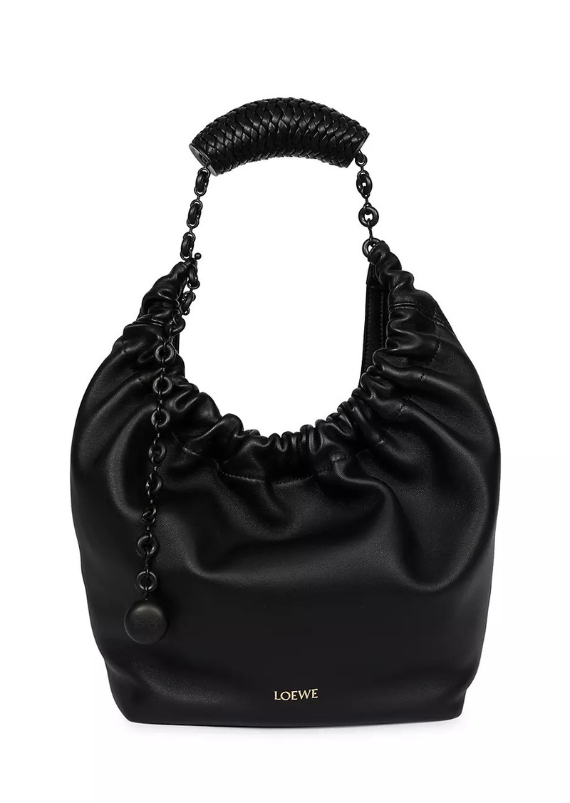 Loewe Small Squeeze Leather Hobo Bag