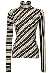 Loewe Striped Stretch Cotton Jersey Top