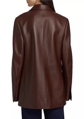 Loewe Tailored Leather Two-Button Jacket