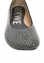 Loewe Toy Strass Leather Ballerina Flats