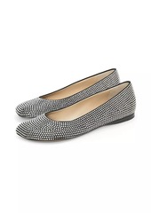 Loewe Toy Strass Leather Ballerina Flats