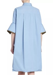 Loewe Turn-Up Cotton-Blend Shirtdress