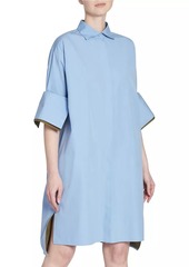 Loewe Turn-Up Cotton-Blend Shirtdress