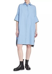 Loewe Turn-Up Cotton-Blend Shirtdress