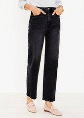 LOFT 90s Straight Jeans in Washed Black Wash