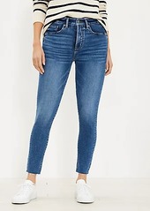 LOFT Curvy Fresh Cut High Rise Skinny Jeans in Dark Indigo Wash