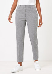 LOFT Curvy Straight Pants in Gingham Stretch Double Weave
