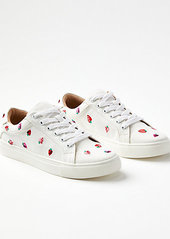 LOFT Embroidered Lace Up Sneakers
