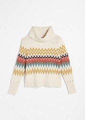 LOFT Fair Isle Turtleneck Sweater