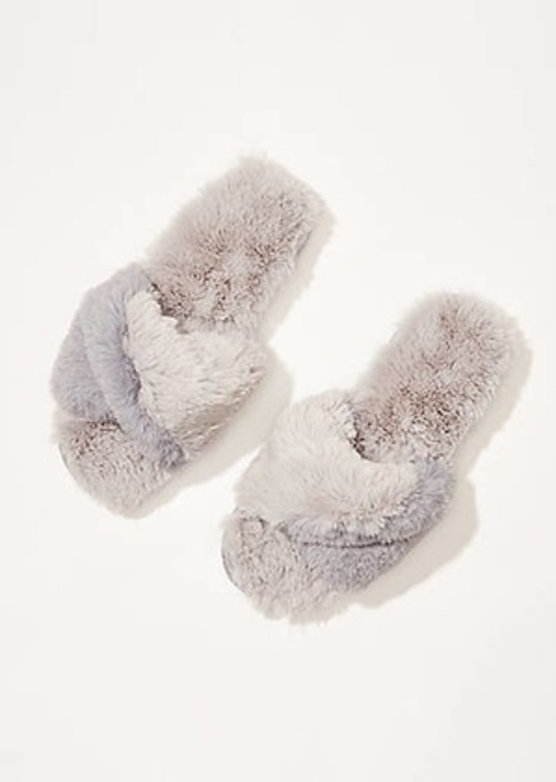 LOFT Faux Fur Slide Slippers | Sleepwear