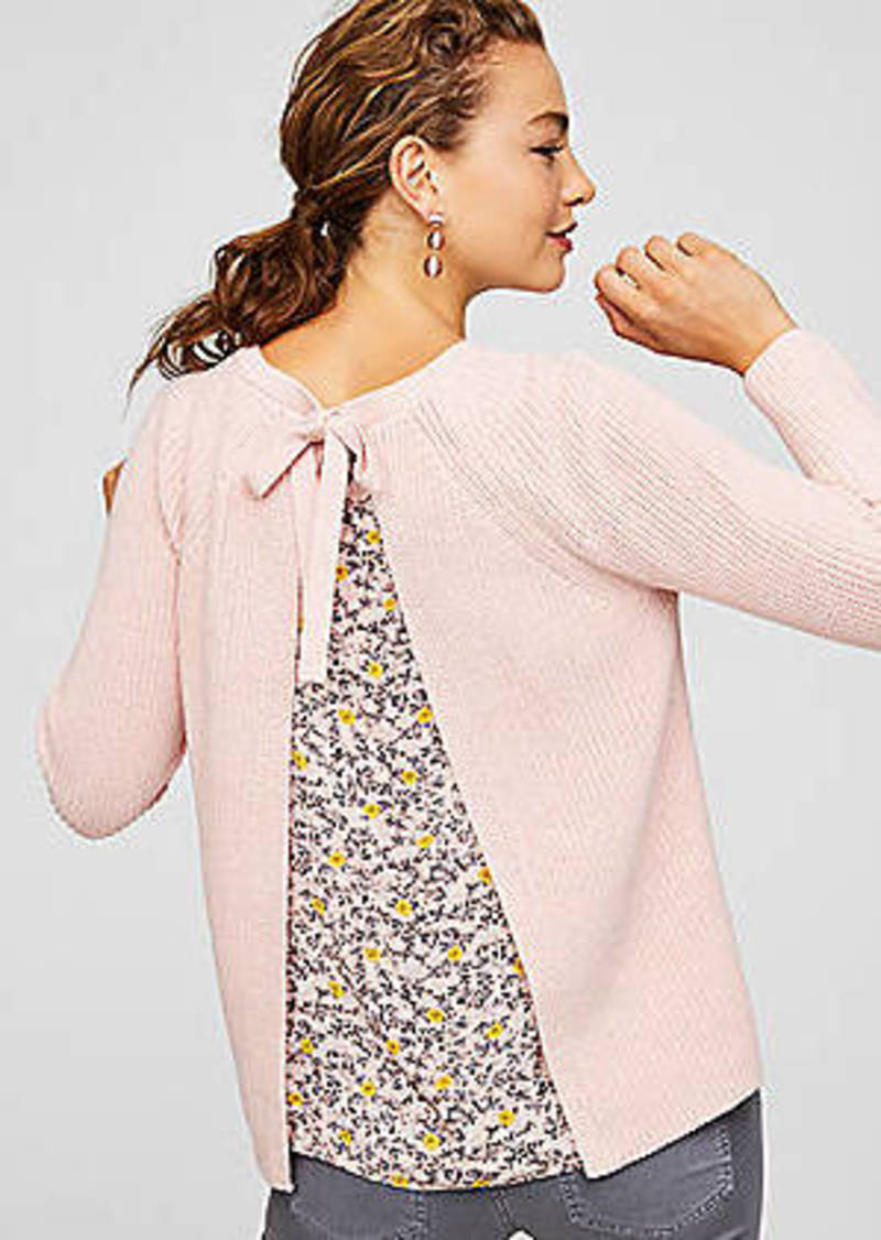 loft floral sweatshirt