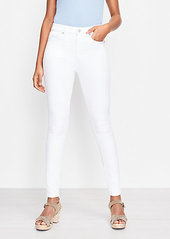 LOFT High Rise Skinny Jeans in White