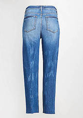 LOFT High Rise Straight Crop Jeans in Dark Indigo