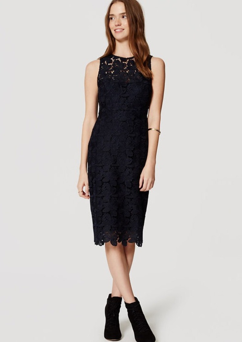 LOFT Lace Sheath Dress Dresses