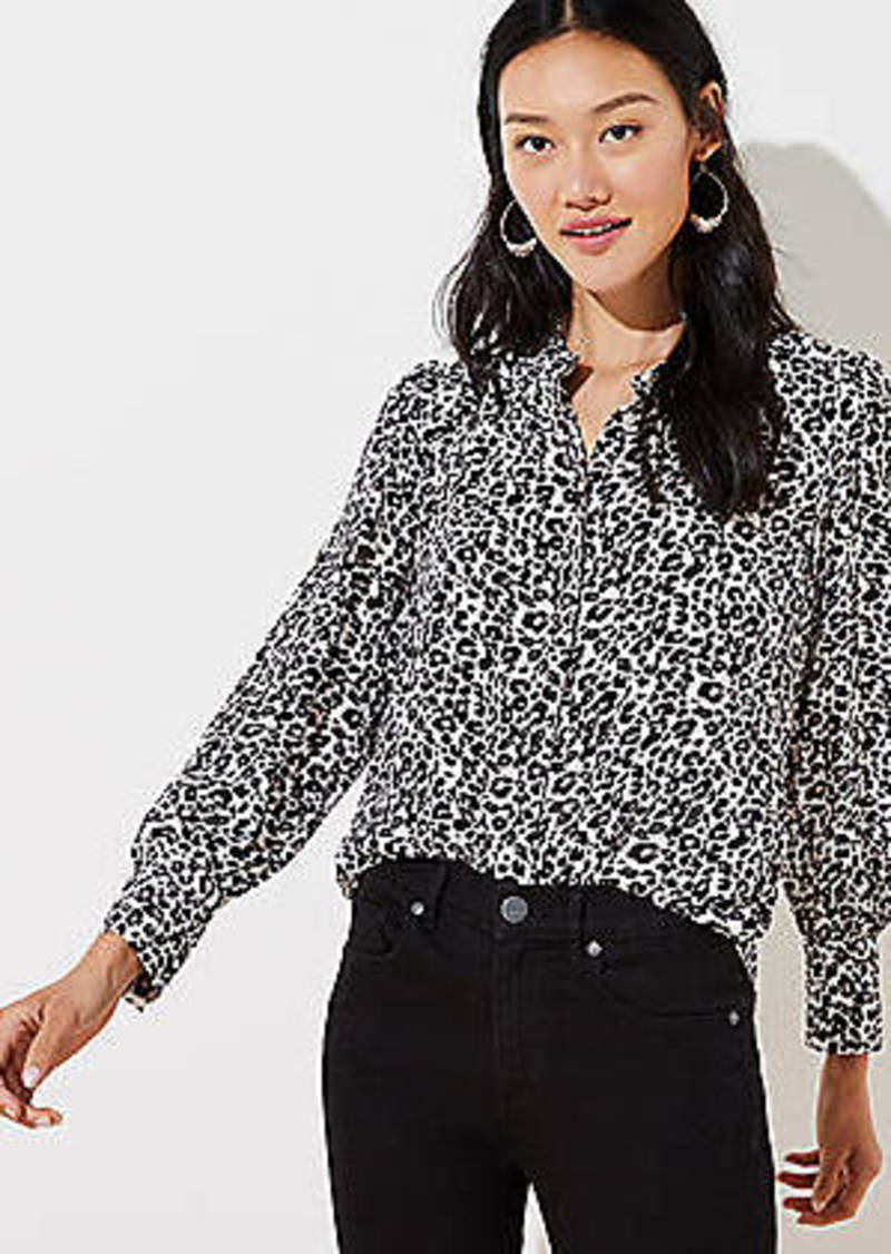 loft leopard blouse