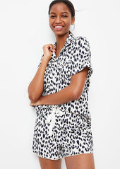 LOFT Leopard Print Pajama Shorts