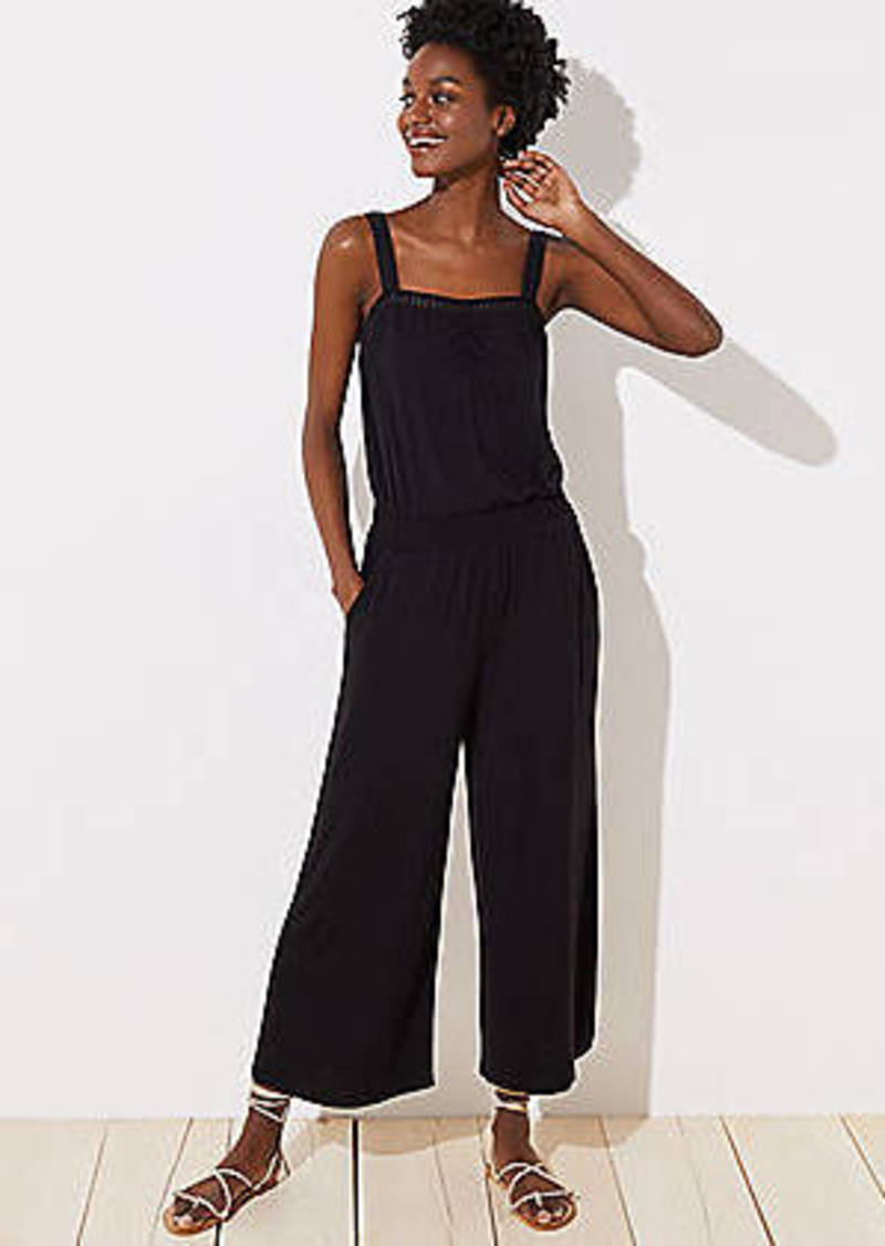 Beach Smocked Wide Leg Jumpsuit