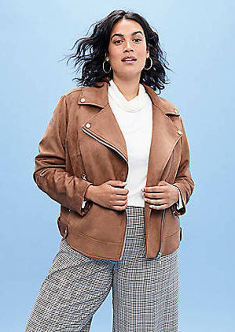 loft suede moto jacket