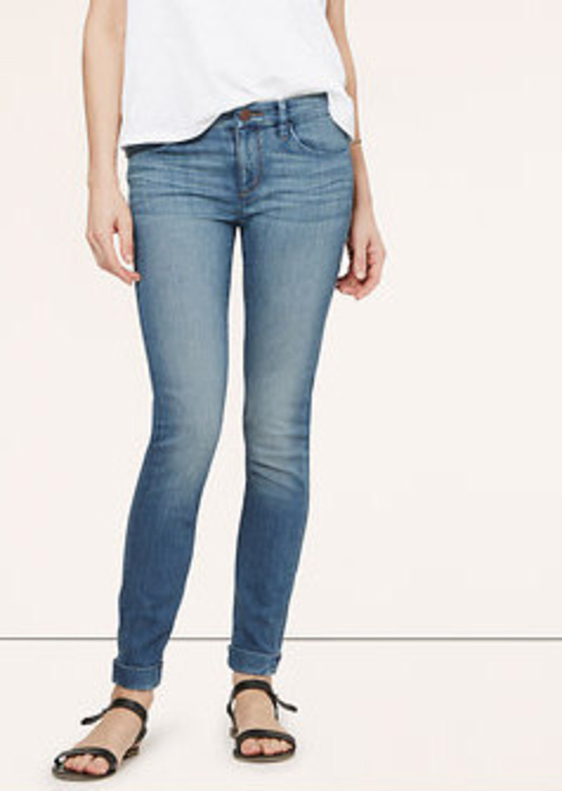 LOFT Modern Cuffed Skinny Ankle Jeans in Tumbleweed Wash | Denim