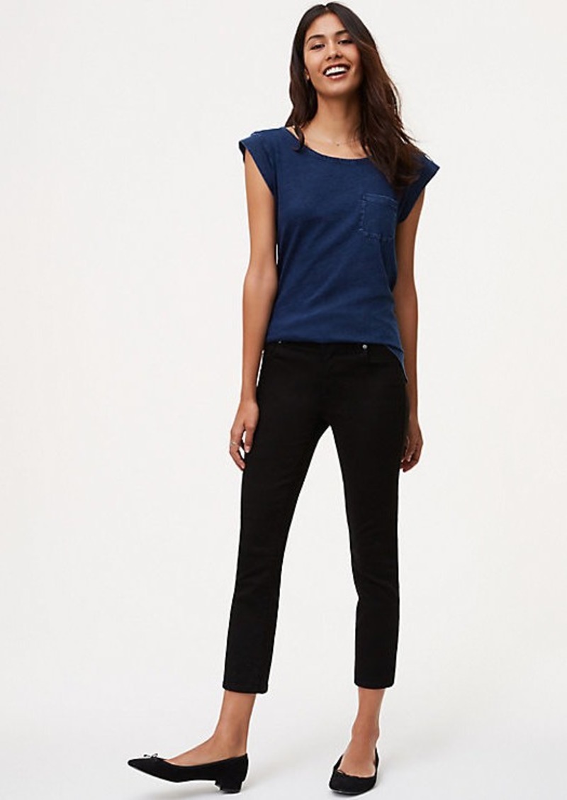 loft modern kick crop jeans