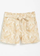 LOFT Palm Tie Waist Shorts