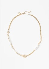 LOFT Pearlized Celestial Chain Necklace