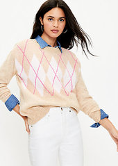 LOFT Petite Argyle Sweater