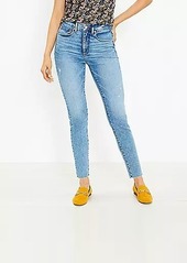 LOFT Petite Curvy Fresh Cut High Rise Skinny Jeans in Classic Light Indigo Wash